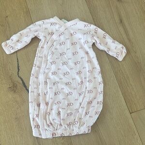 Parade organic cotton gown Pink XO Patterned Kids Pajamas newborn